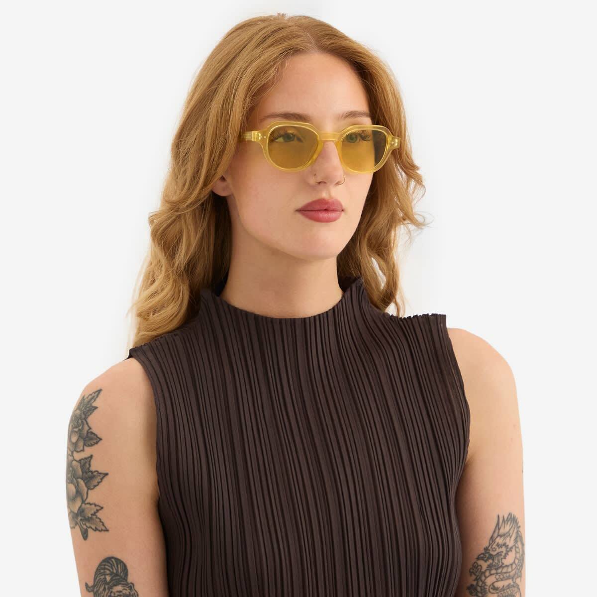 Retrosuperfuture Voce Sunglasses in Cream 