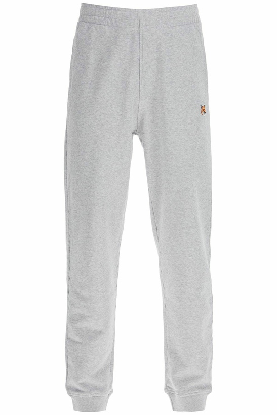 Photo: MAISON KITSUNE fox head joggers Grey
