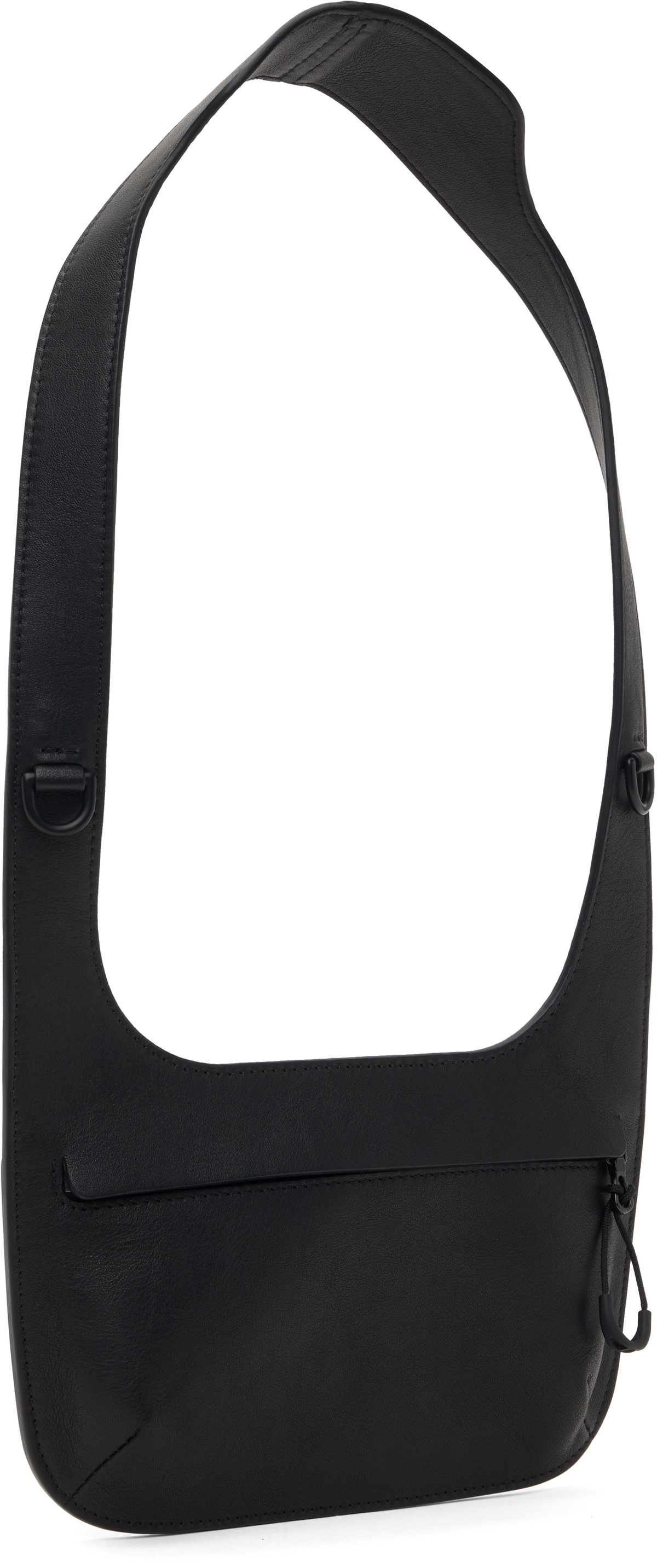 JOHANNA PARV Black Leather Neck Bag