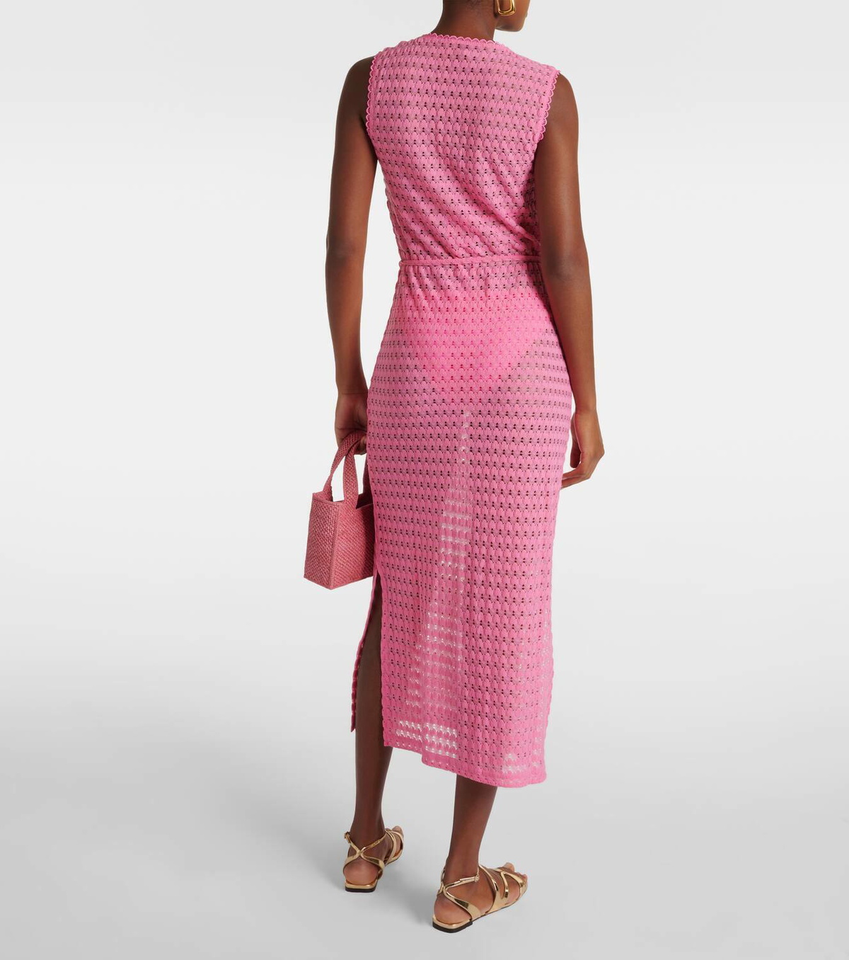 Melissa Odabash Annabel open-knit midi dress Melissa Odabash