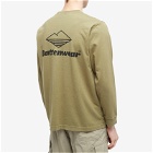 Battenwear Men's Long Sleeve Team Pocket T-Shirt in Olive