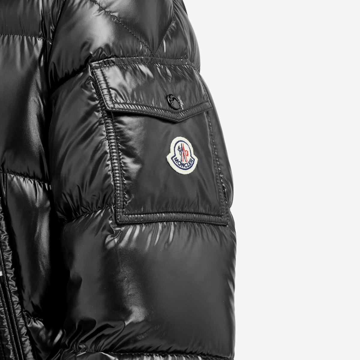 Moncler Men's Chiablese Short Parka Jacket in Black Moncler