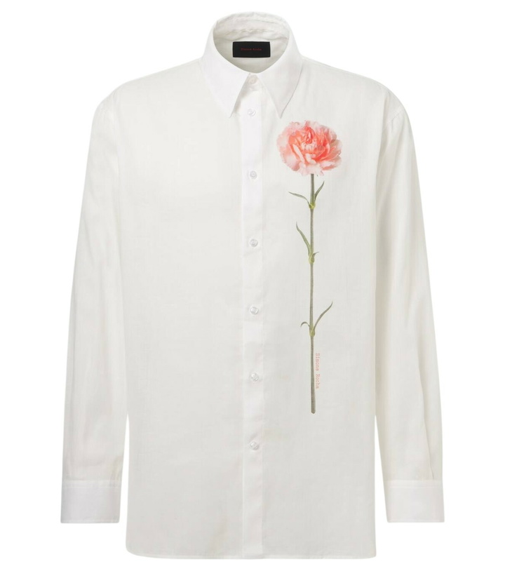 Photo: Simone Rocha Carnation printed dress shirt