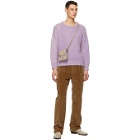 Gucci Purple Knit Wool and Mohair Sweater