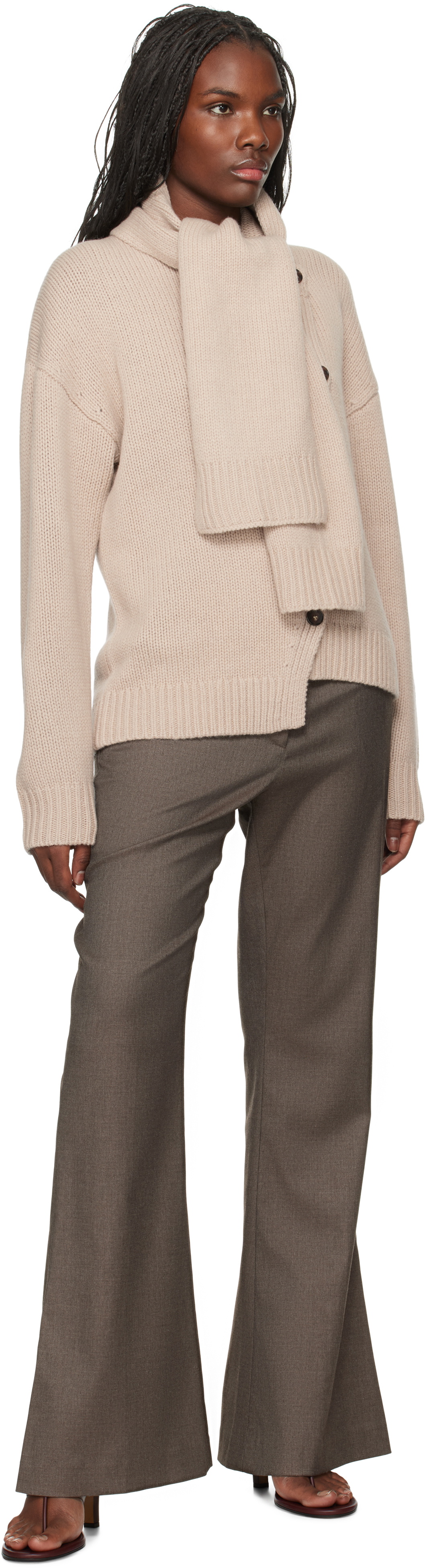 The Garment Beige Canada Scarf Cardigan