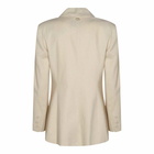 TwinSet White Beige Linen Blazer