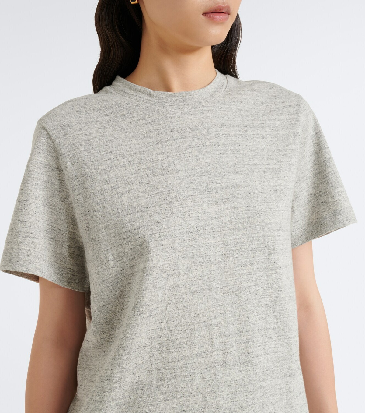 Róhe Mouliné cotton jersey T-shirt