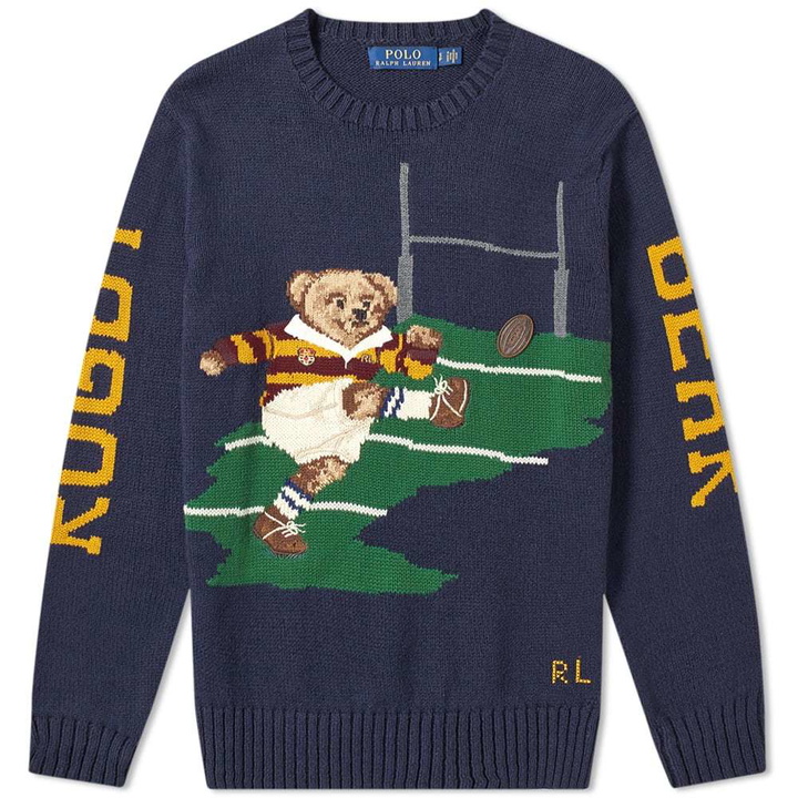 Photo: Polo Ralph Lauren Rugby Bear Intarsia Knit