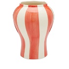 HAY Sobremesa Stripe Vase in Red