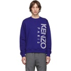 Kenzo Blue Sport Logo Sweatshirt