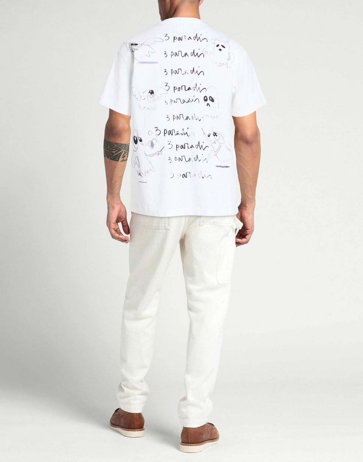 3.paradis Mens T-shirt in White
