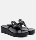 Tory Burch Miller leather platform thong sandals