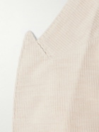 Brunello Cucinelli - Double-Breasted Cotton and Cashmere-Blend Corduroy Blazer - Neutrals