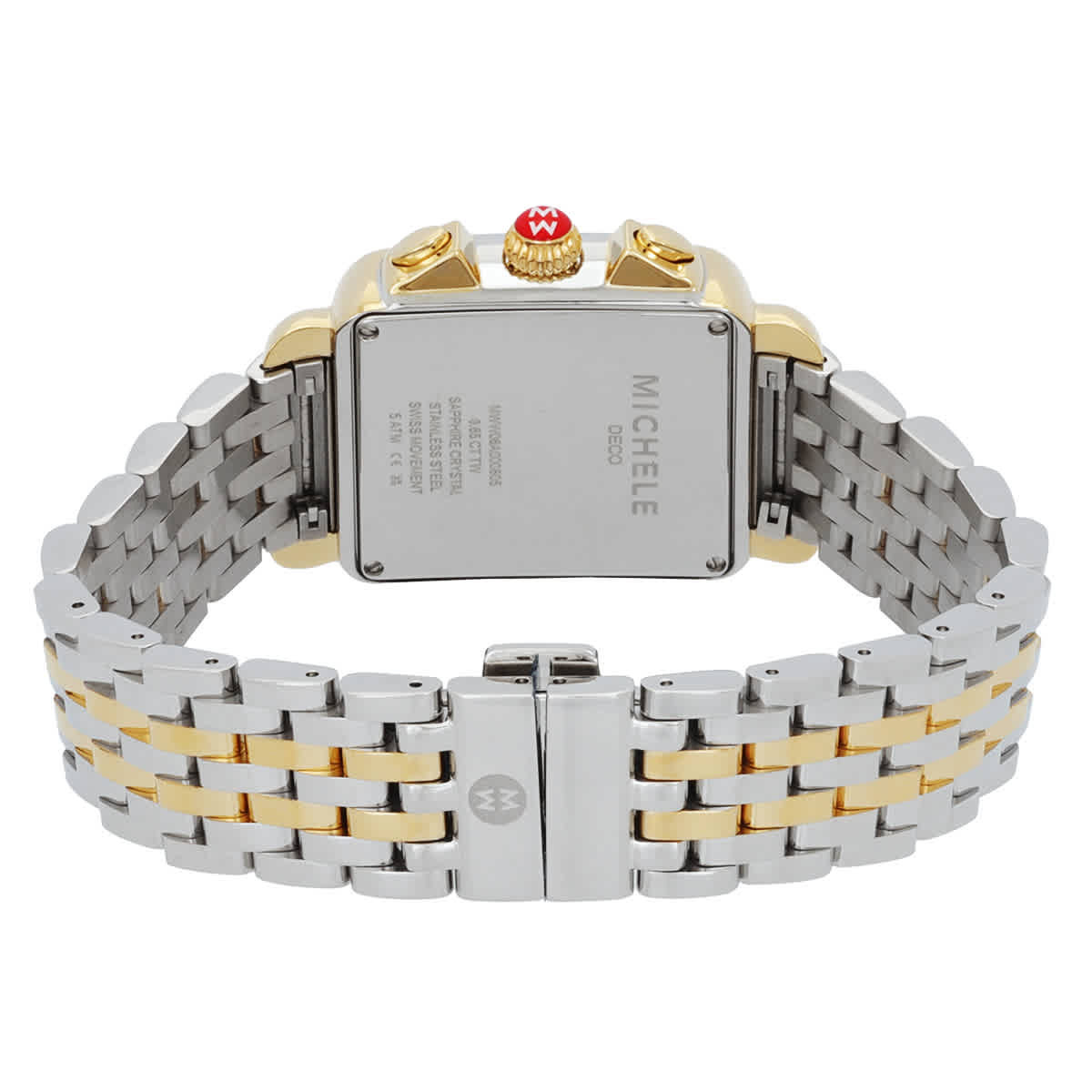 Michele Deco Chronograph Quartz Diamond Silver Dial Ladies Watch MWW06A000805