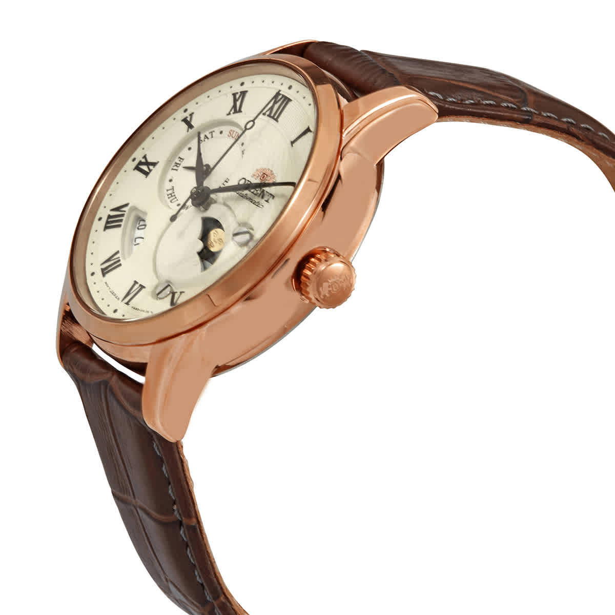 Orient Sun and Moon Automatic Champagne Dial Mens Watch RA-AK0007S10B