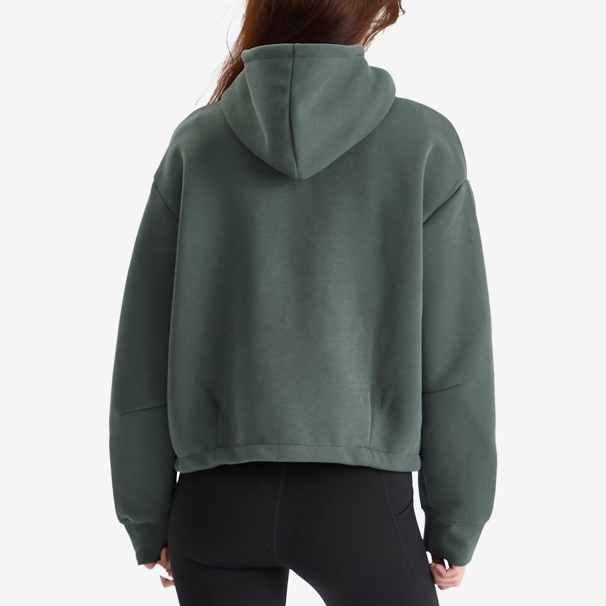 Nike Women's Tech Fleece Oversized Hoodie in Green/Black