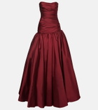 Marmar Halim Draped off-shoulder corset gown