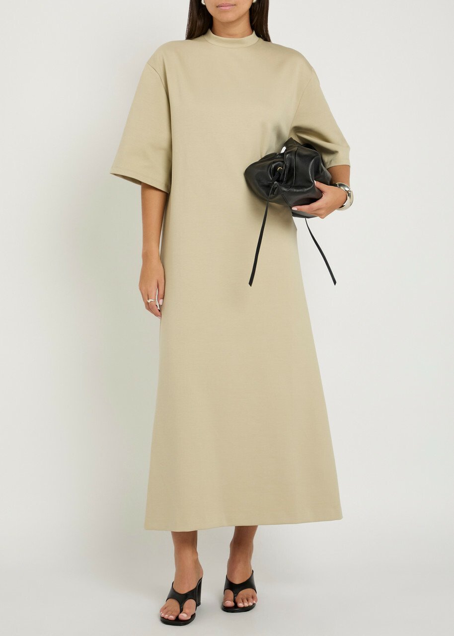 Wardrobe.nyc Cotton-blend Maxi T-shirt Dress Grey