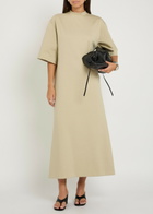Wardrobe.nyc Cotton-blend Maxi T-shirt Dress Grey