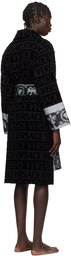 Versace Underwear Black 'I Heart Baroque' Robe