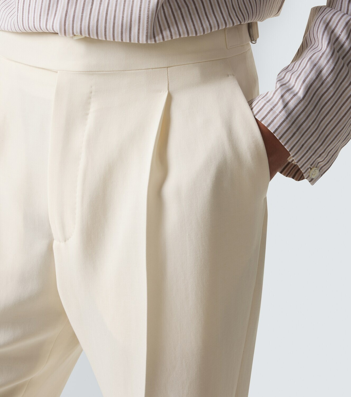 Umit Benan Pietro silk and cotton-blend suit pants