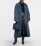 Chloe - Woody Small denim tote bag