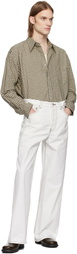 Karmuel Young Yellow & Black Check Square Snap Off Shirt