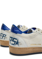 Golden Goose Ball Star Distressed Leather Sneakers White