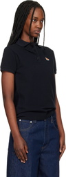 Maison Kitsuné Black Baby Fox Regular Polo