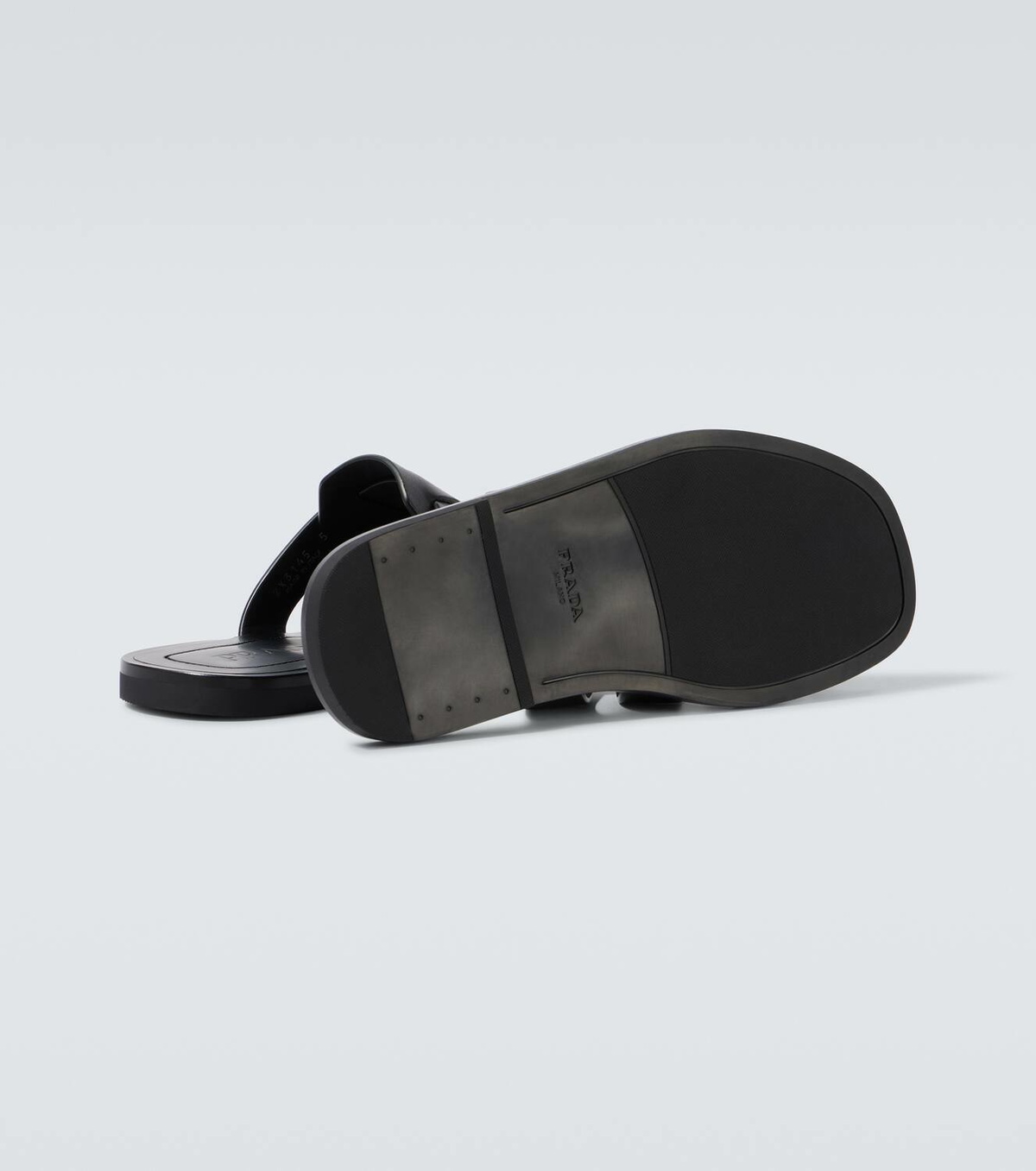 【PRADA】LEATHER SANDALS Prada Leather Double-Buckle Fisherman Sandals | Neiman Marcus