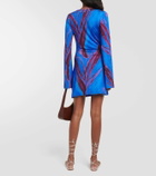 Louisa Ballou Printed jersey minidress