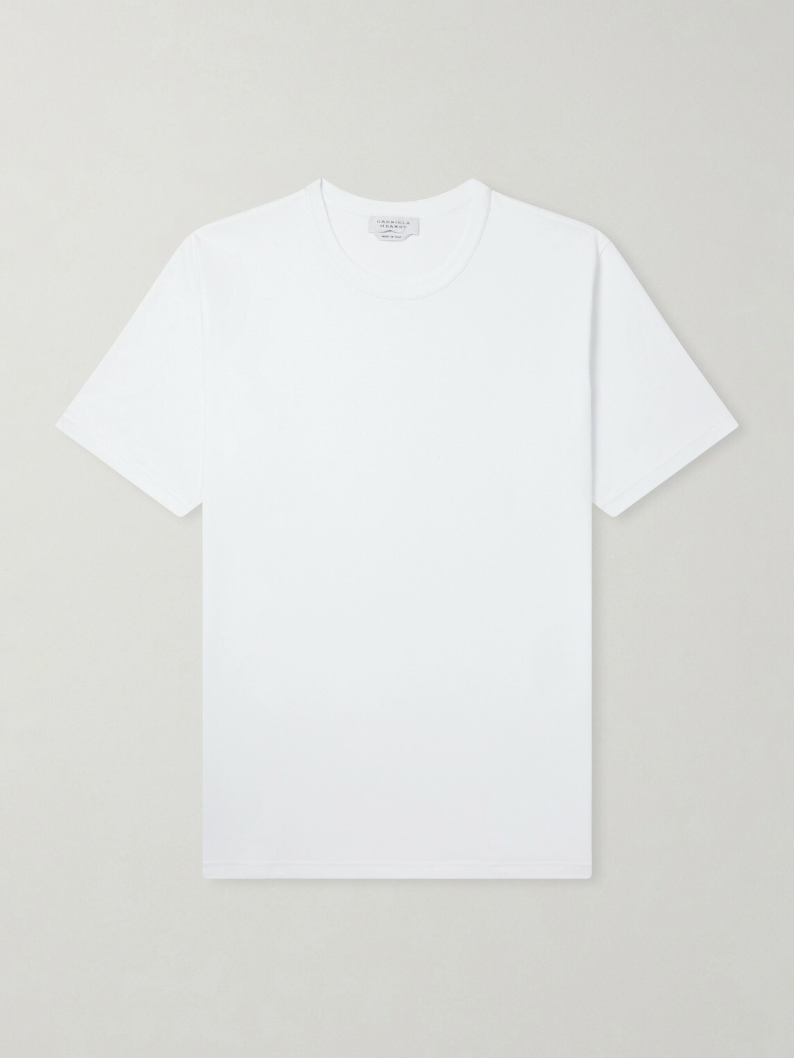 Gabriela Hearst - Bandeira Cotton-Jersey T-Shirt - Neutrals