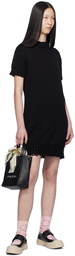 Marni Black Dishevelled Midi Dress