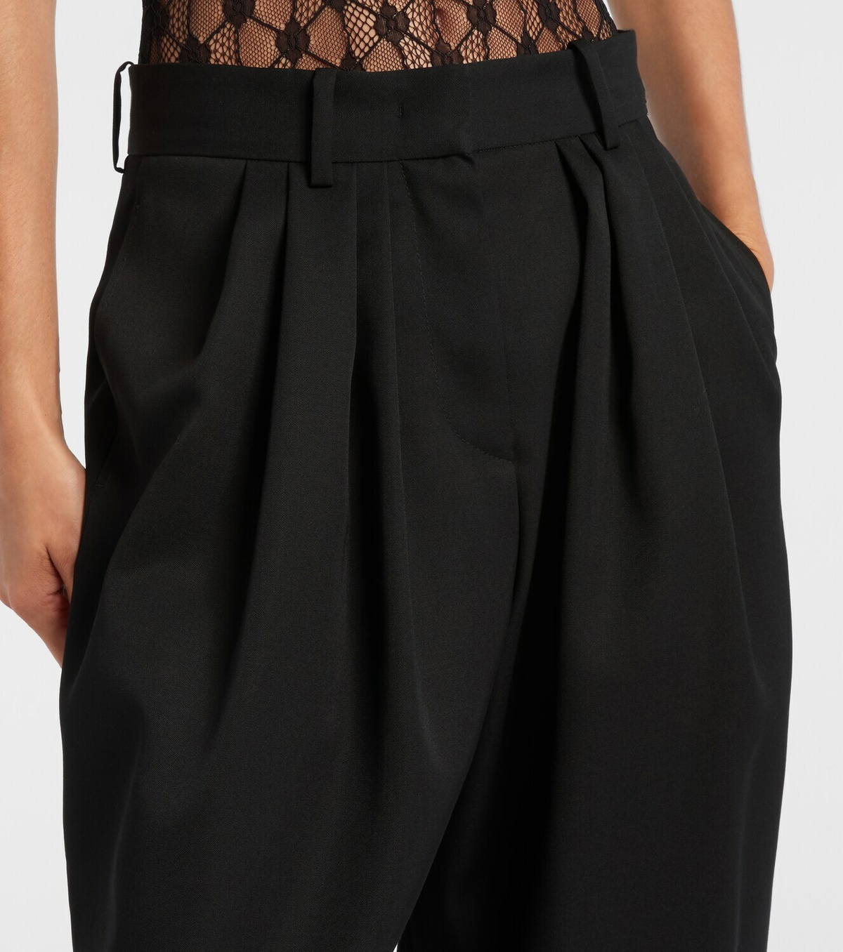 Isabel Marant Janice high-rise wool cropped pants