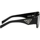 Prada Eyewear Black Triangle Logo Sunglasses