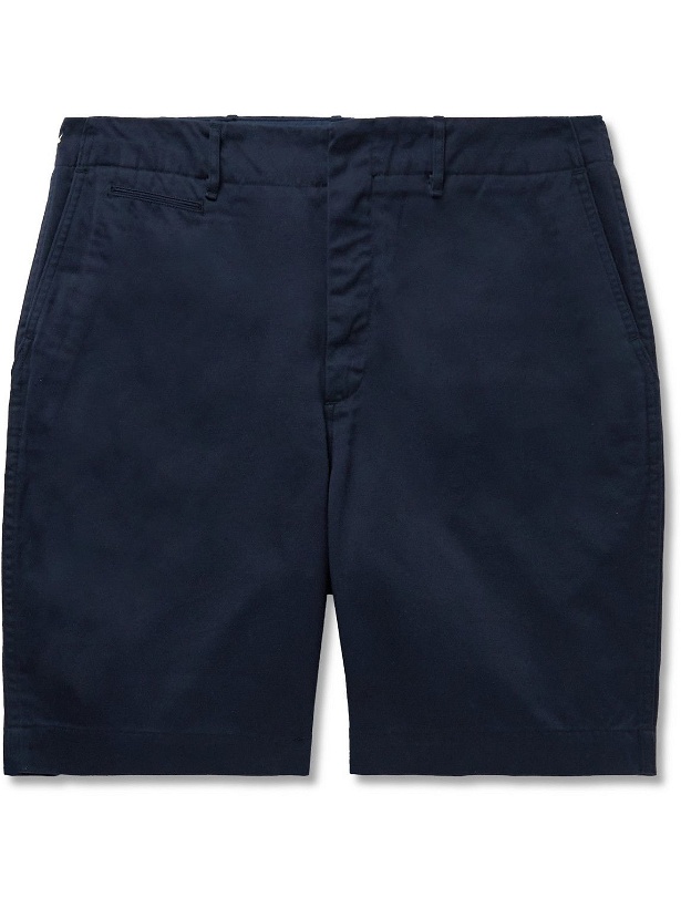 Photo: nanamica - Straight-Leg Cotton-Blend Twill Bermuda Shorts - Blue