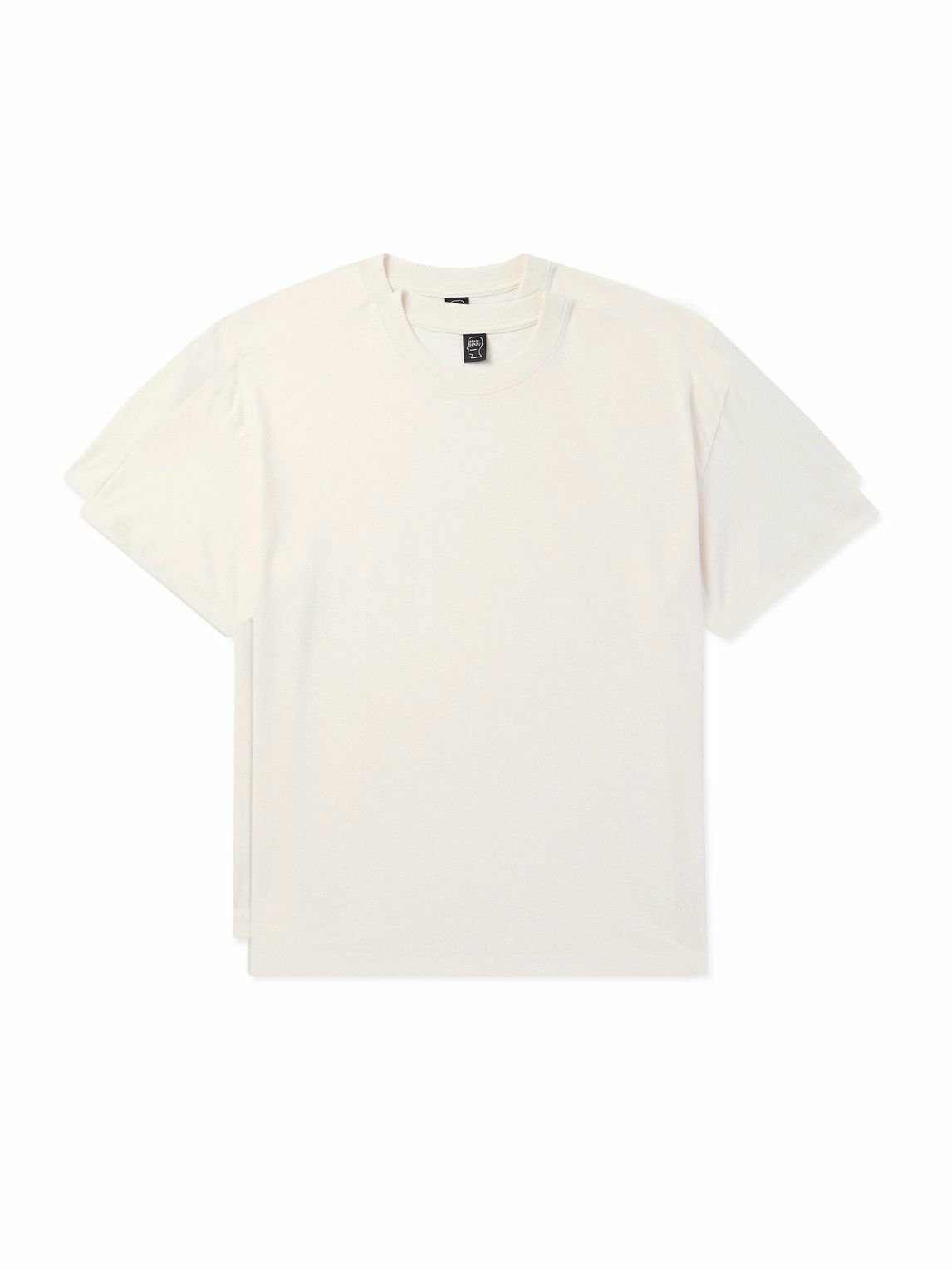 Brain Dead - Easy Two-Pack Logo-Embroidered Cotton-Jersey T-Shirts