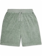 Hamilton And Hare - Straight-Leg Cotton-Terry Drawstring Shorts - Green