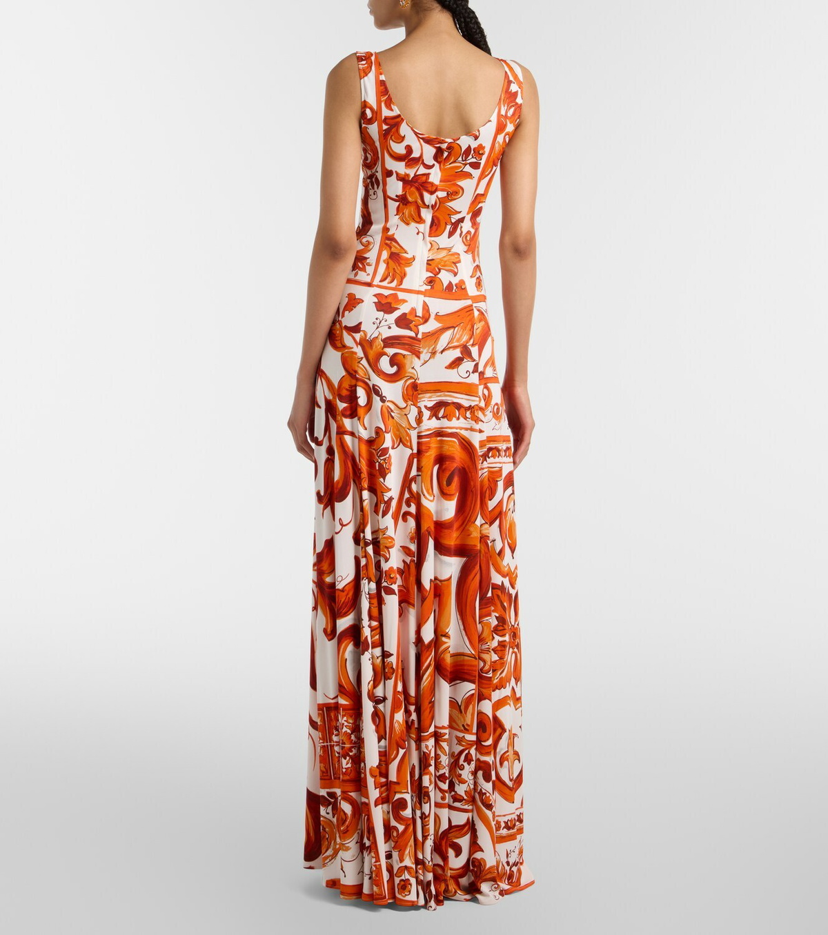 Dolce&Gabbana Majolica organza midi dress