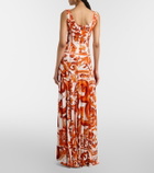 Dolce&Gabbana Majolica organza midi dress