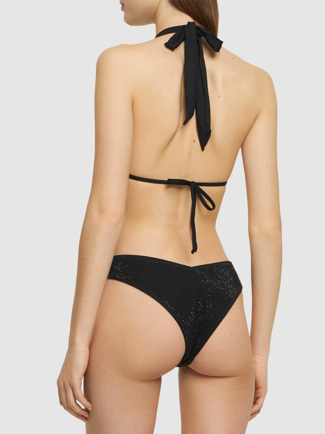 WEWOREWHAT Self-tie Triangle Bikini Top
