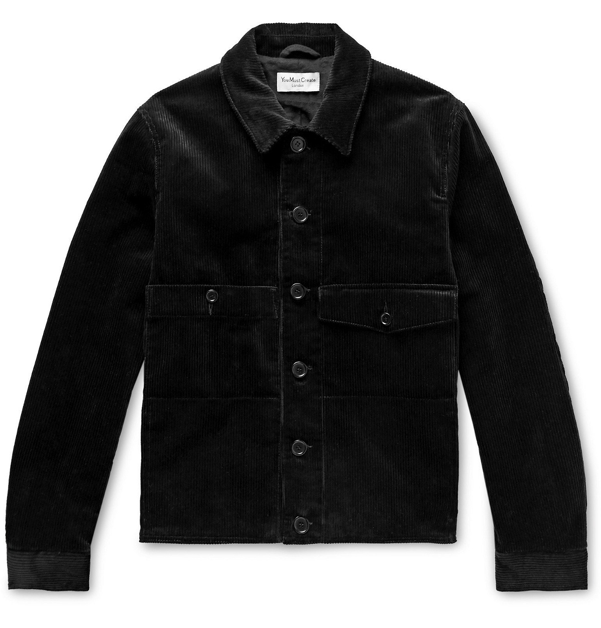 YMC - Pinkley Cotton-Corduroy Shirt Jacket - Black YMC