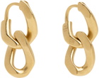 Maison Margiela Gold Gourmette Collection Earrings