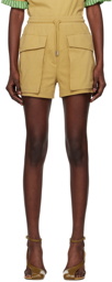 Dries Van Noten Tan Drawstring Shorts