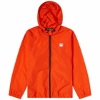 Palm Angels Men's Patch Logo Windbreaker in Orange/White