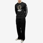 Men's AAPE New Face Long Sleeve T-Shirt in Black