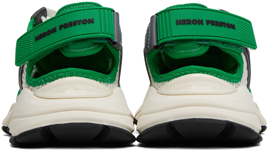 Heron Preston Green & Gray Block Stepper Sandal Sneakers