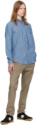 PS by Paul Smith Blue Embroidered Shirt