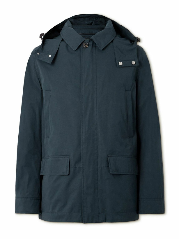 Photo: Yves Salomon - Cotton-Blend Twill Parka - Blue