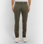 Incotex - Slim-Fit Stretch-Cotton Twill Trousers - Men - Green
